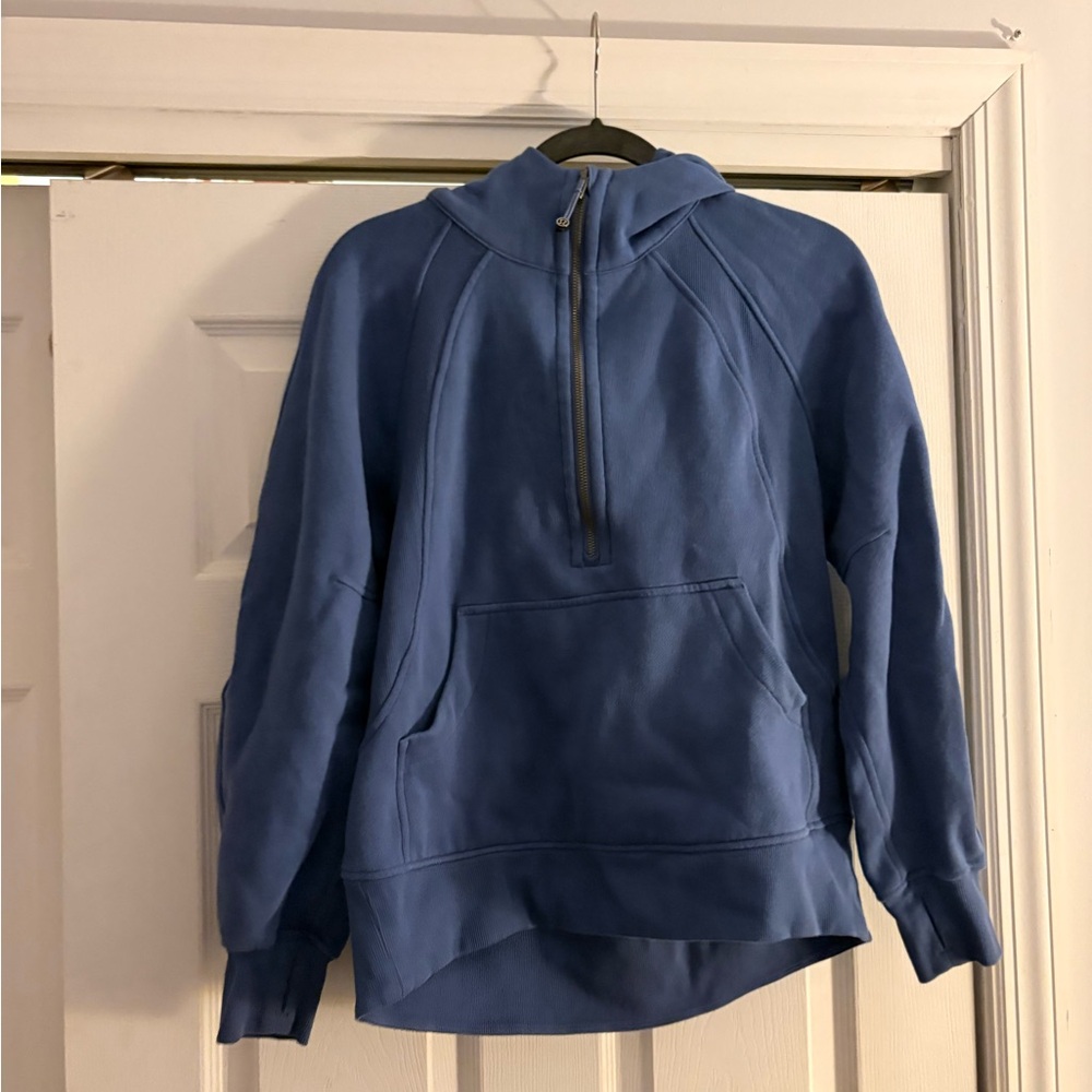 Lululemon Athletica Blue Fleece Half-Zip
